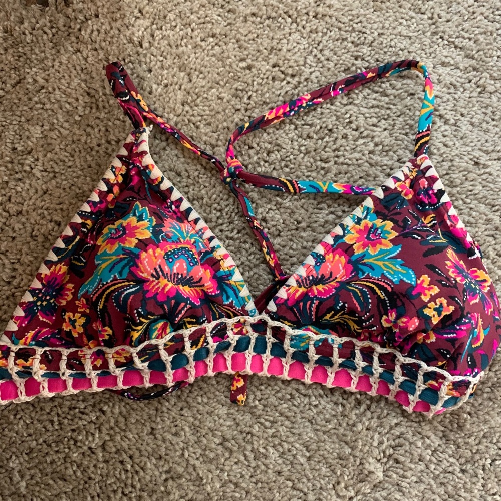 Target Multi color floral bathing suit top